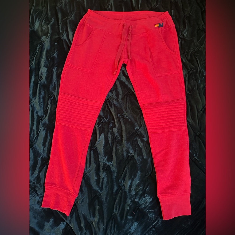 NWT Bright Fuchsia Aviator Nation Sweatpants